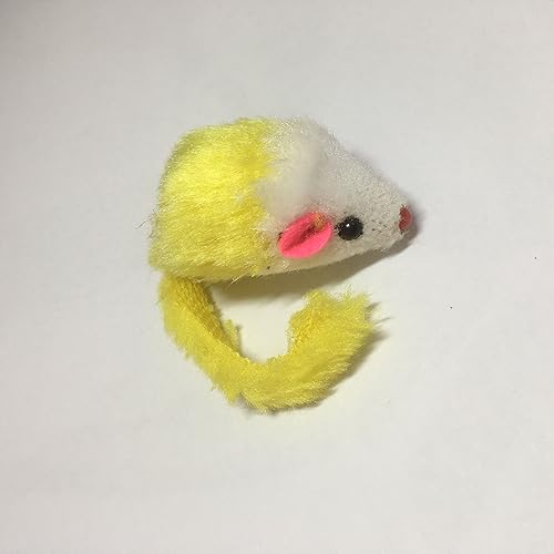 Miniatura 3 de Play Fur Mice - Juguetes para gatos  Bolsa mixta de 10 ratones de juego con sonidos de traqueteo  Paquete variado de 4 colores de hierba gatera