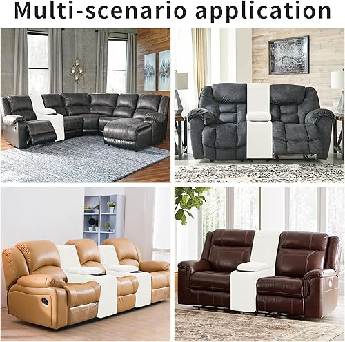 Miniatura 366 de Funda elástica para sofá reclinable de fácil colocación, Tela mezcla de poliéster Algodón, Arena