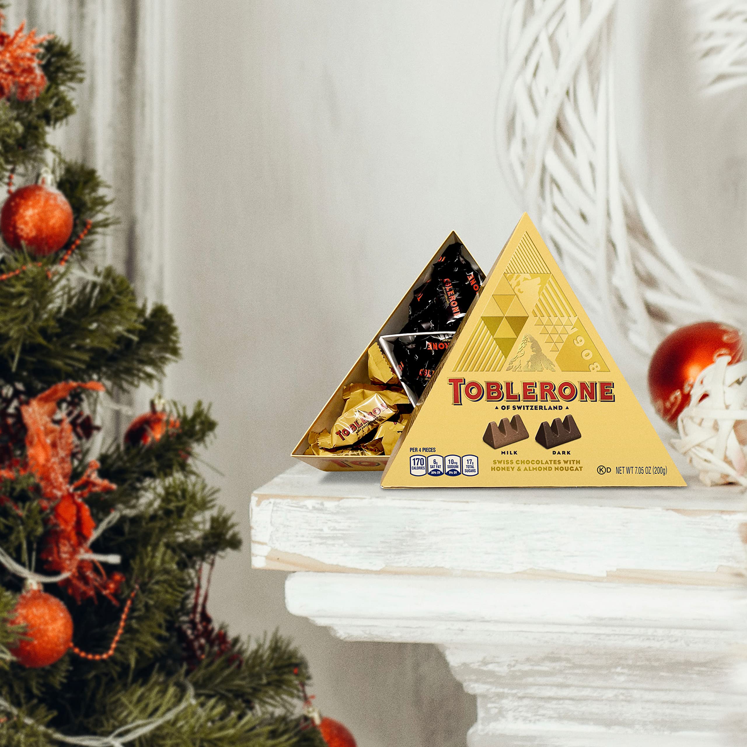 Toblerone Tiny Swiss Chocolate Gift Set, Dark Chocolate, Milk Chocolate