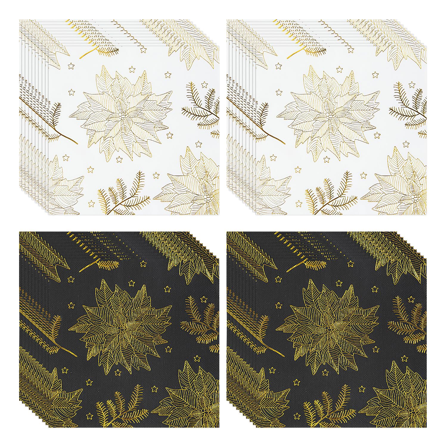 40 Napkins, Party, Party Napkins, Creative Fun Napkins, Gold Foil Pattern Napkins, Table Napkins, Graduation Cocktail Napkins