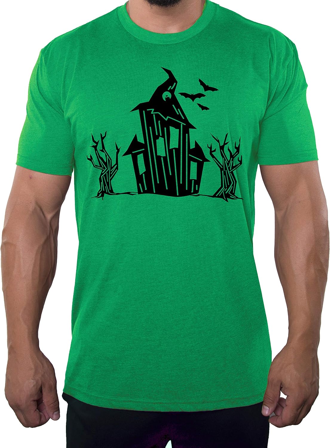 Haunted House Shirts, Men's Graphic Tees, Funny Halloween Shirts Mens