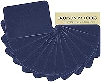 Vista 18 de 12 piezas de parches termoadhesivos de tela de alta calidad, pegamento fuerte, kit de decoración de reparación 100% algodón, tamaño 3 x 4-1/4