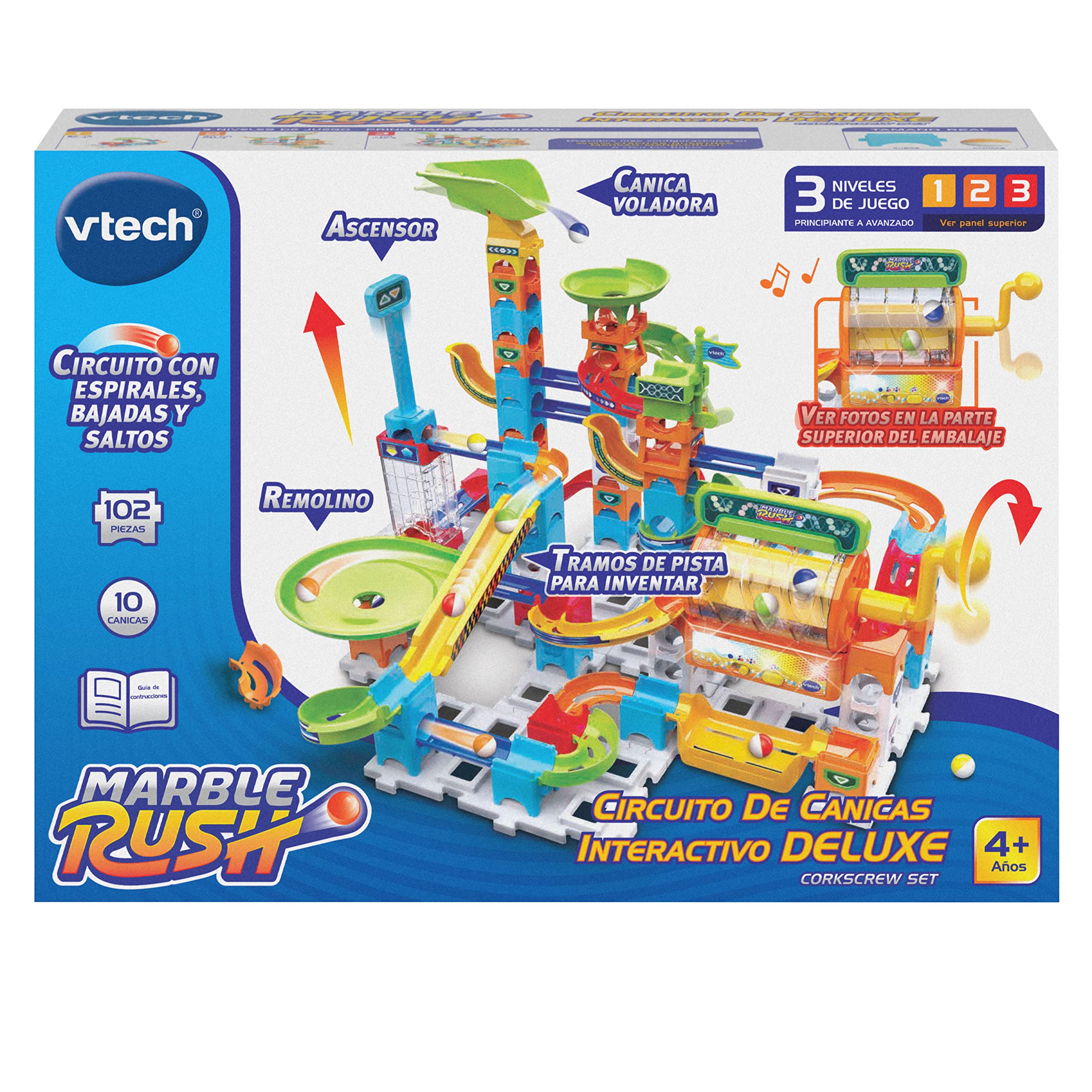 VTech Marble Rush Basketball Set S500 – Interaktives Kugelbahn-Spielzeug für Junge Basketball-Champions – Fördert Kreativität und motorische Fähigkeiten – Für Kinder von 4-12 Jahren