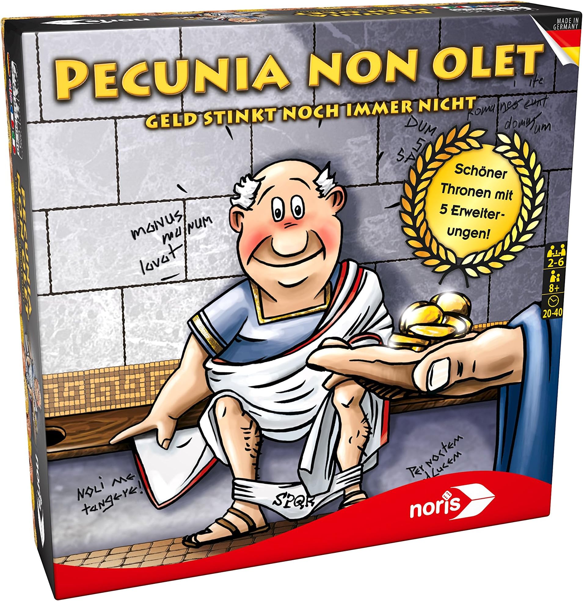 Noris Spiele 606101585 "Pecunia Non Olet, Neuauflage Inkl. Erweiterung Game