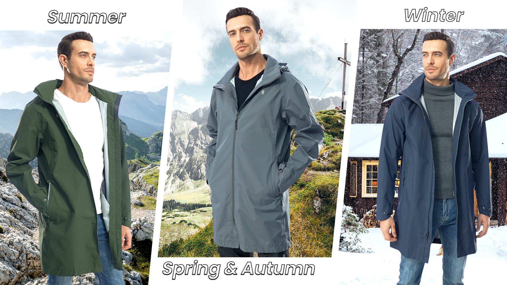 Amazon.com: Little Donkey Andy Men's Waterproof Rain Jacket