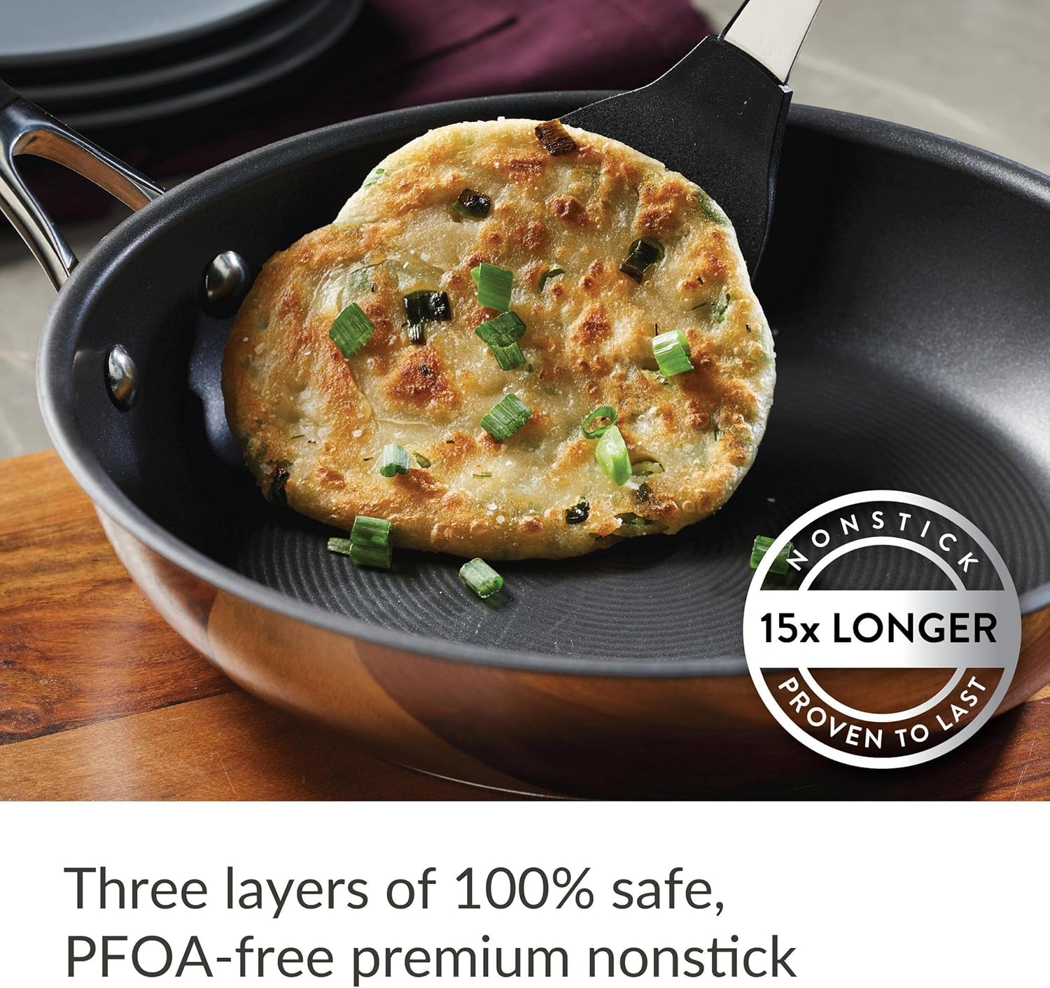 Circulon Momentum Stainless Steel Nonstick Cookware Set with Glass Lids, 11-Piece Pot and Pan Set, Stainless Steel