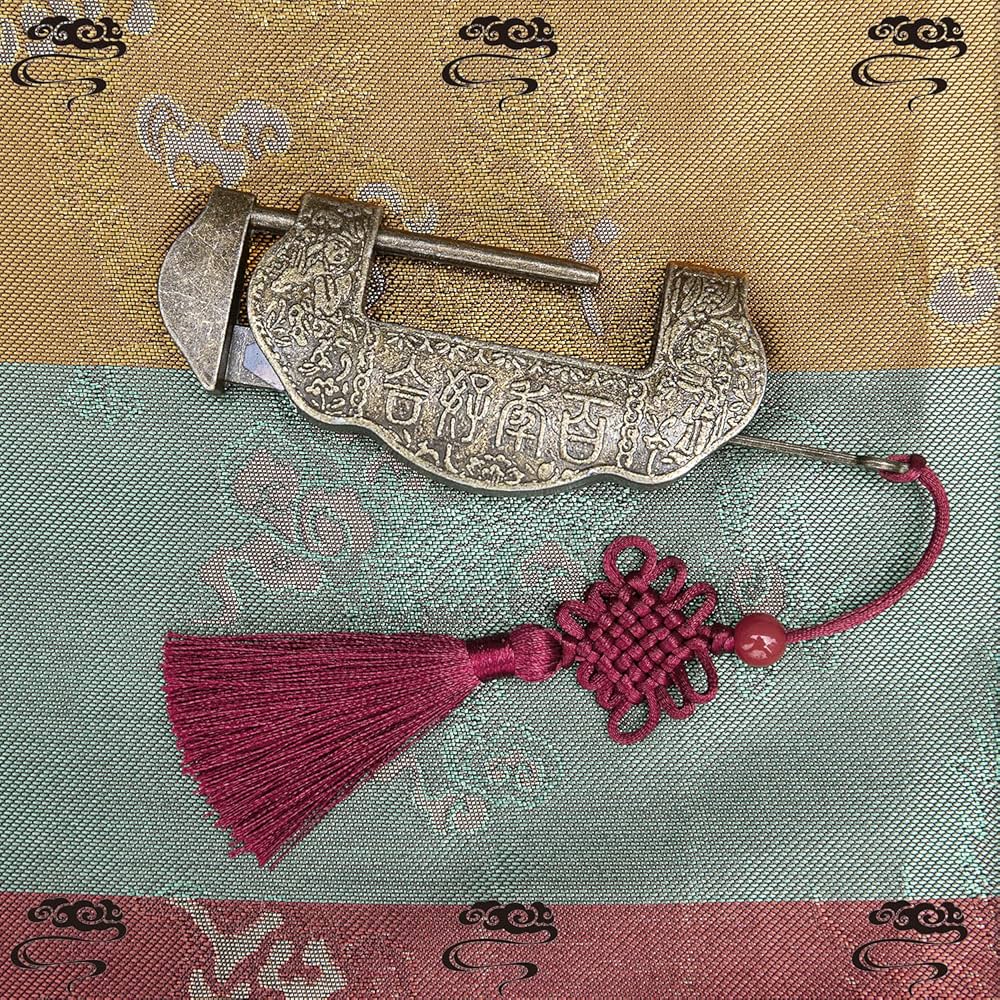 GTHER Antique Padlock with Key, Vintage Decorative Love Lock