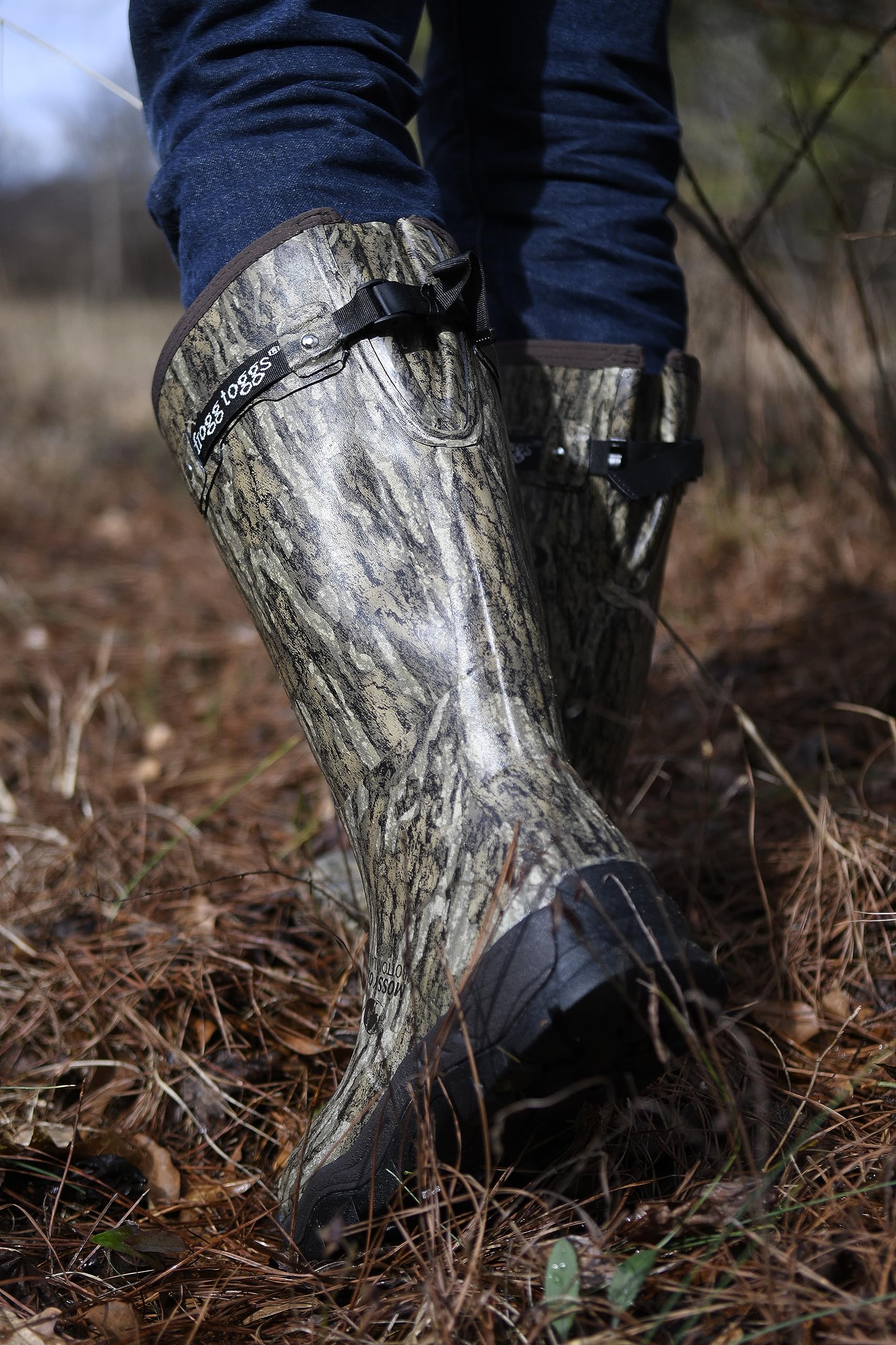 FROGG TOGGS Men's Ridge Buster Waterproof Hunting Boot, 7mm Neoprene, Mossy Oak Bottomland, 10