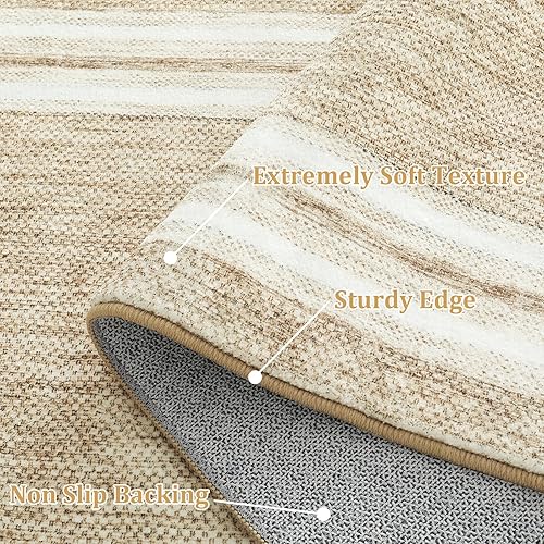 Miniatura 2 de OJIA Modernas alfombras de cocina con bordes antideslizantes, lavables, alfombra de entrada de 2 x 3 pies, delgada, suave, alfombra de área pequeña,
