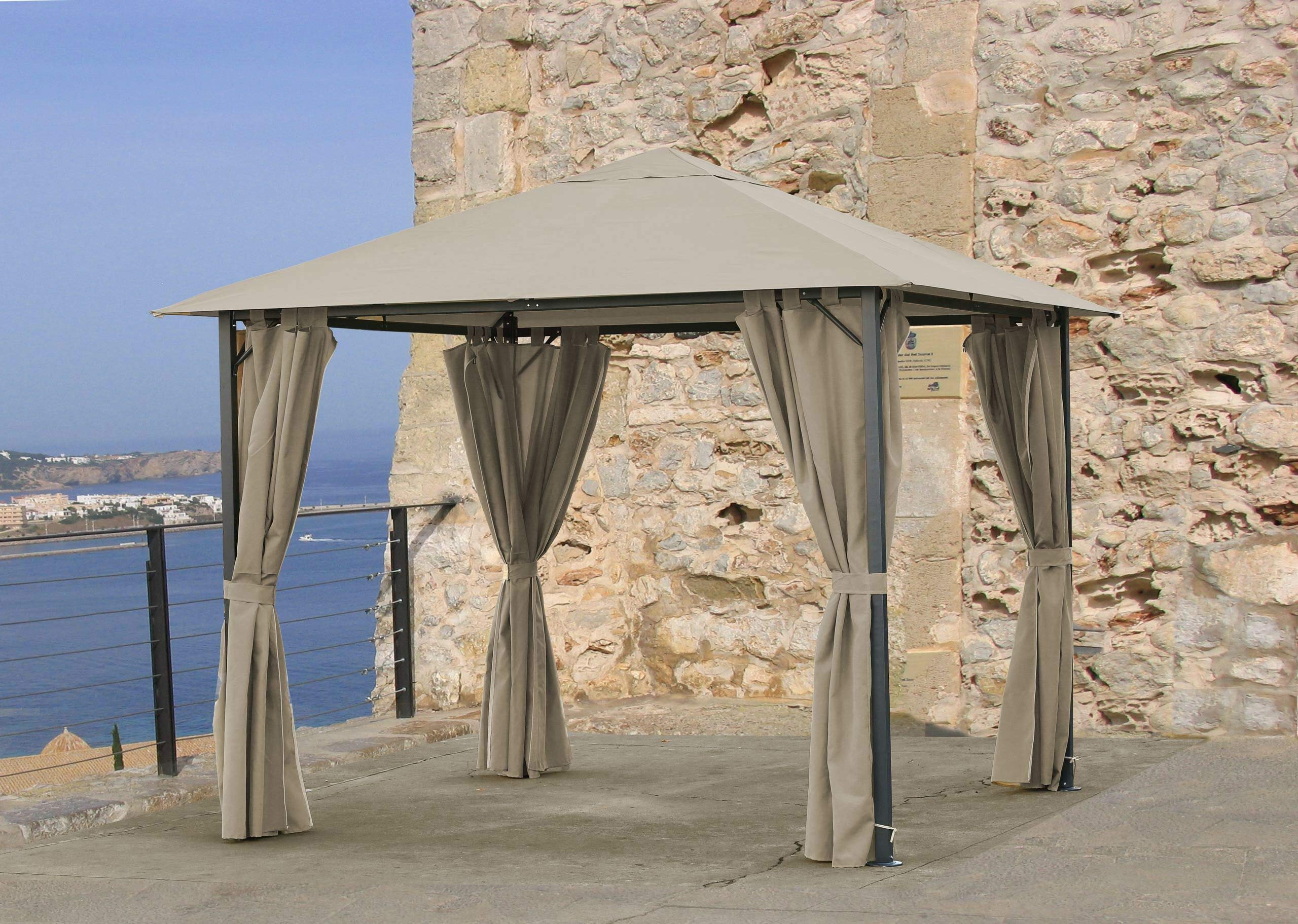 QUICK STAR vervangend dak 250g tuin paviljoen 3x3m zand antiek paviljoendak reserveovertrek