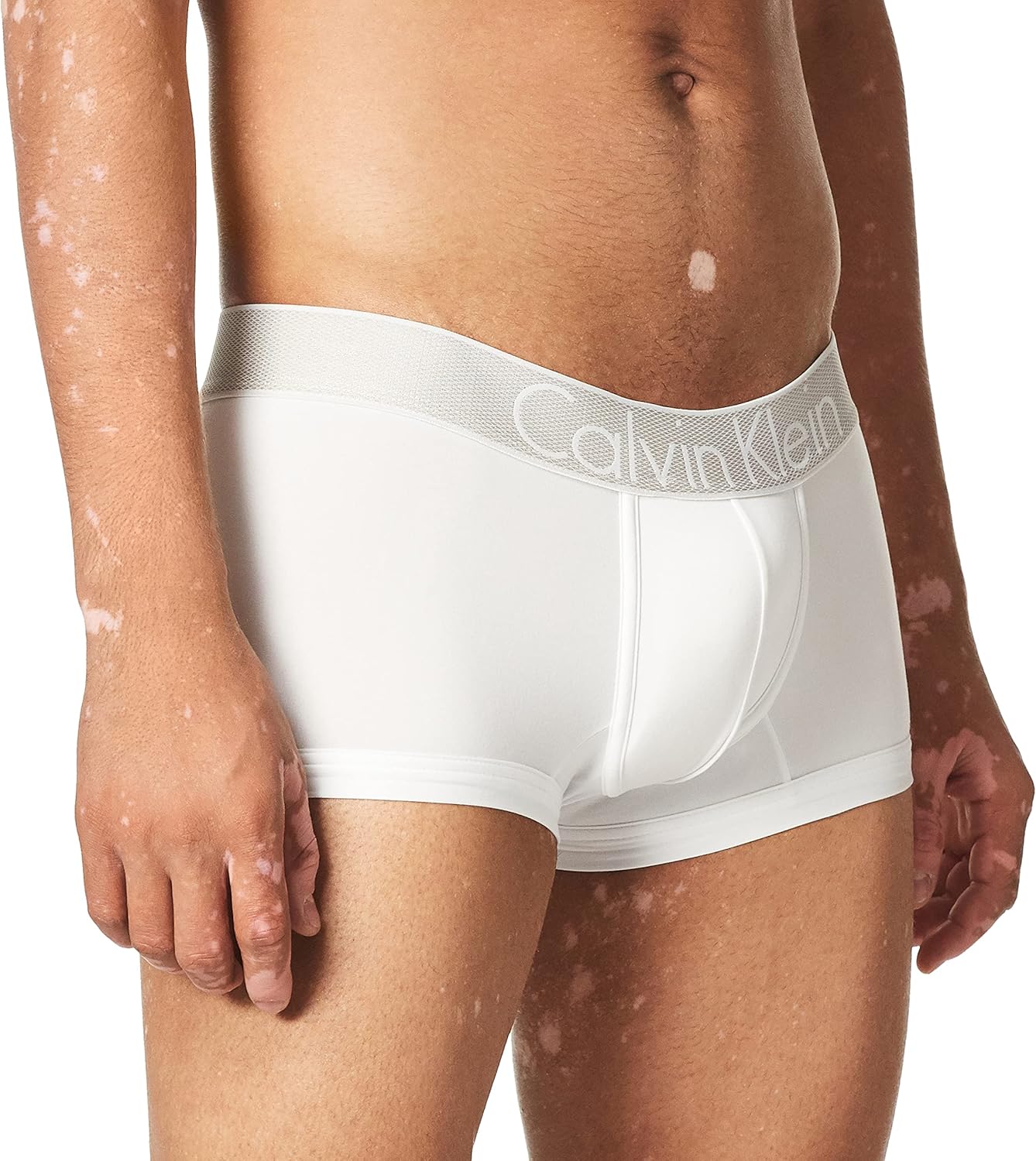 Calvin Klein Men's Customized Stretch Low Rise Trunks, White, X-Large