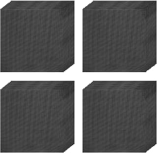 uxcell Foil Candy Wrappers Black, Fine Grid 100pcs | 6 x 6 Inch Chocolate Bar Wrappers, Aluminum Foil Paper for Caramel Candy Packaging Decoration