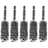 Vista 13 de ASNOMY Juego de 14 cepillos de acero inoxidable para taladro, cerdas de metal de 5/16 a 1 pulgada, cepillo de limpieza para taladro eléctrico