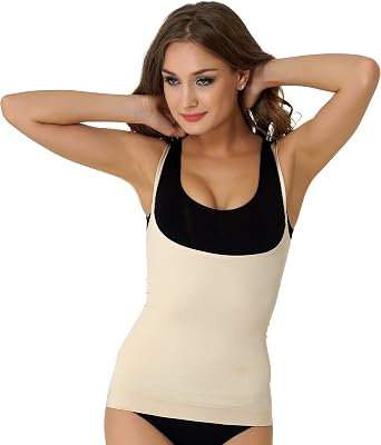 UnsichtBra Camiseta Interior de Mujer Moldeadora, Escote Libre, con Asas  Finas (sw_6900) (XL (48-54), Beige): Amazon.es: Ropa