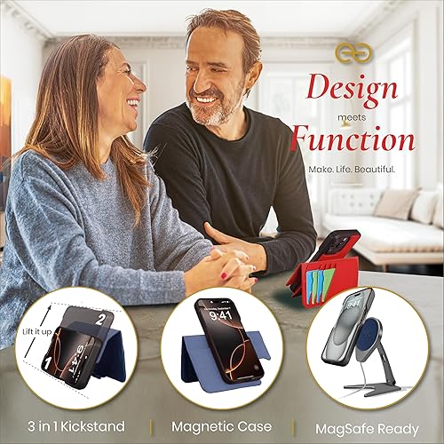 Miniatura 3 de Dreem Fibonacci - Funda tipo cartera para iPhone 15 Pro Max  Funda 2 en 1 a prueba de golpes y funda desmontable de piel vegana, compatible con