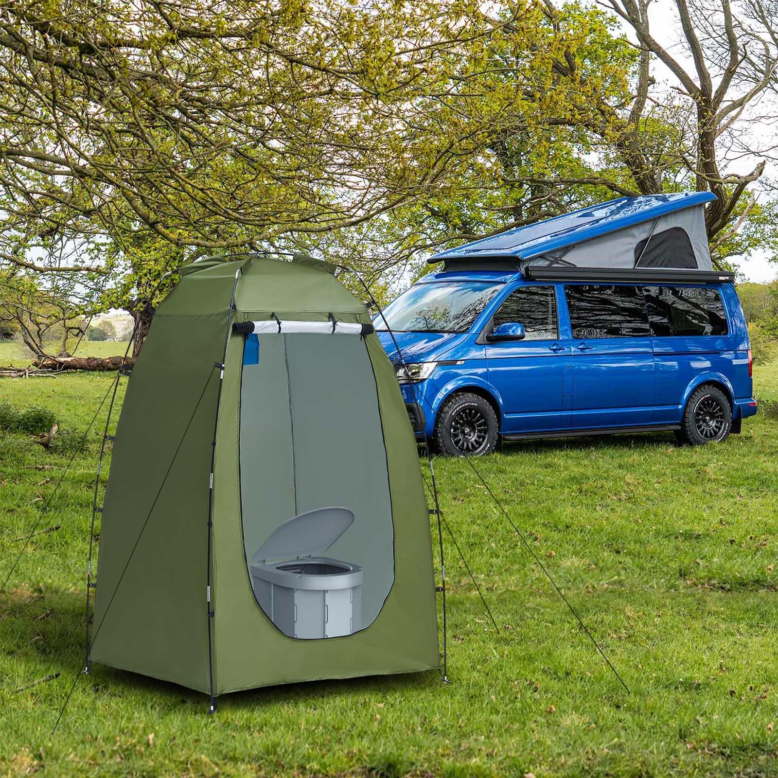 CLIPOP Tenda da bagno pop up, tenda portatile per doccia, impermeabile, anti-UV, fasciatoio per spiaggia, pesca, escursionismo, bagno, campeggio all'aperto, con borsa per il trasporto