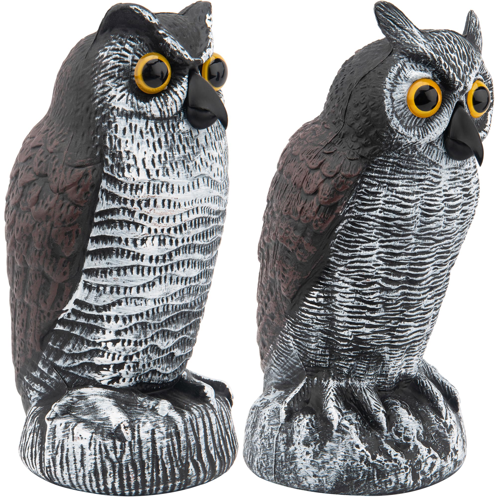 NAKAAOSIK Fake Plastic Horned Owl Suitable for Outdoor Garden