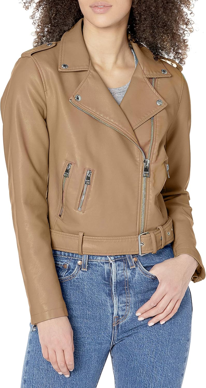 Levi's Women's The Belted Faux Leather Moto Jacket (Regular & Plus Size) - Image 4