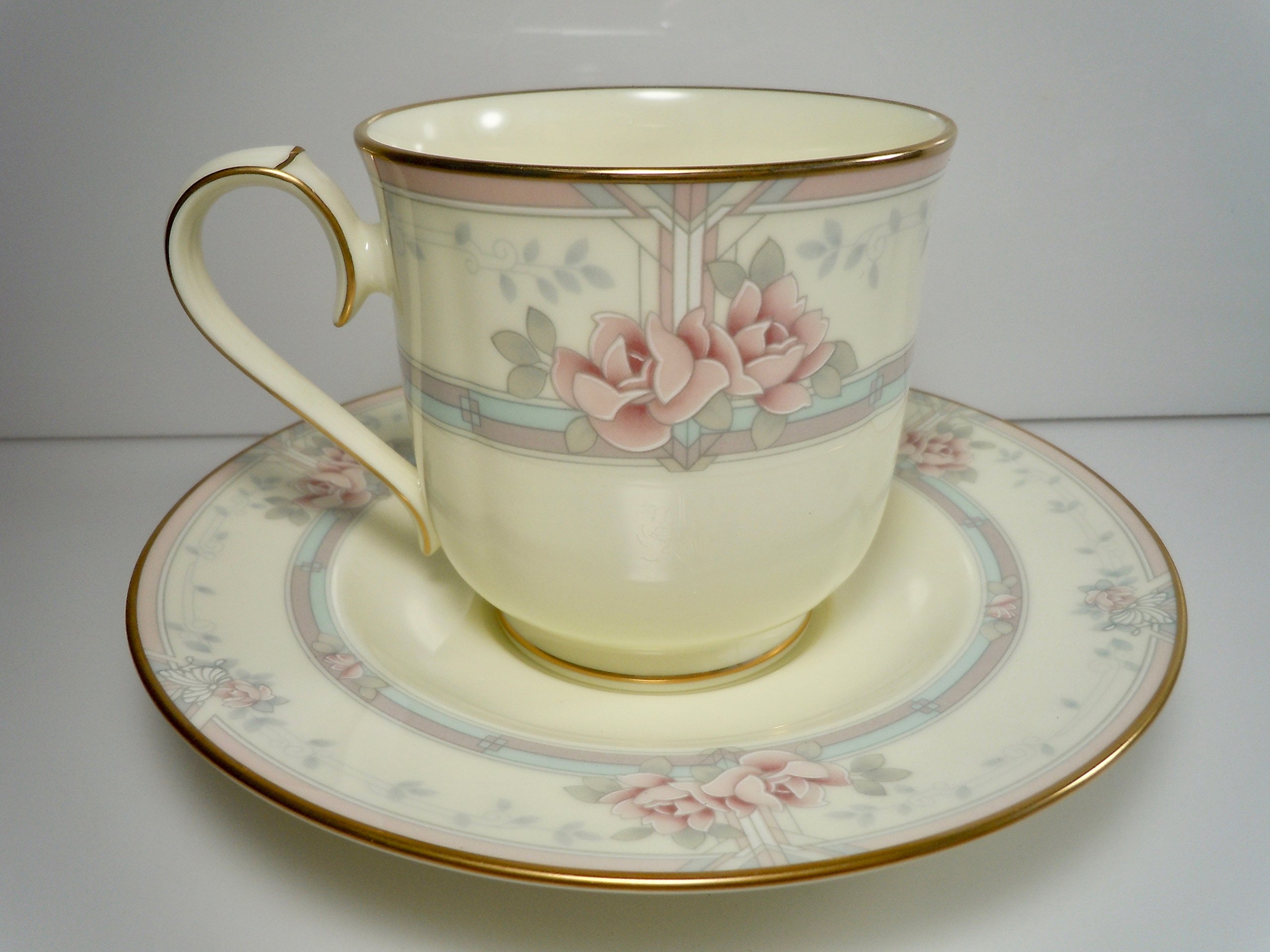 Amazon.com | NORITAKE CUP/SAUCER MAGNIFICENCE (9736): Drinkware