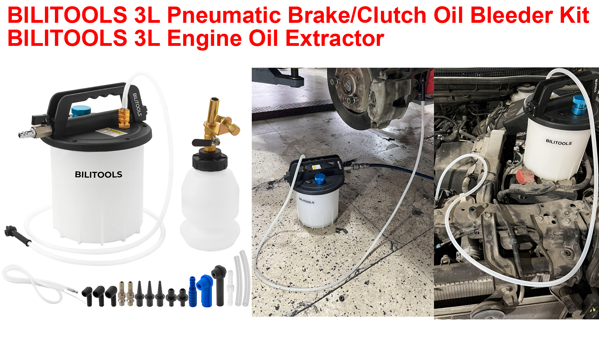 Watch 3 L Pneumatic Brake Bleeder Kit on Amazon Live
