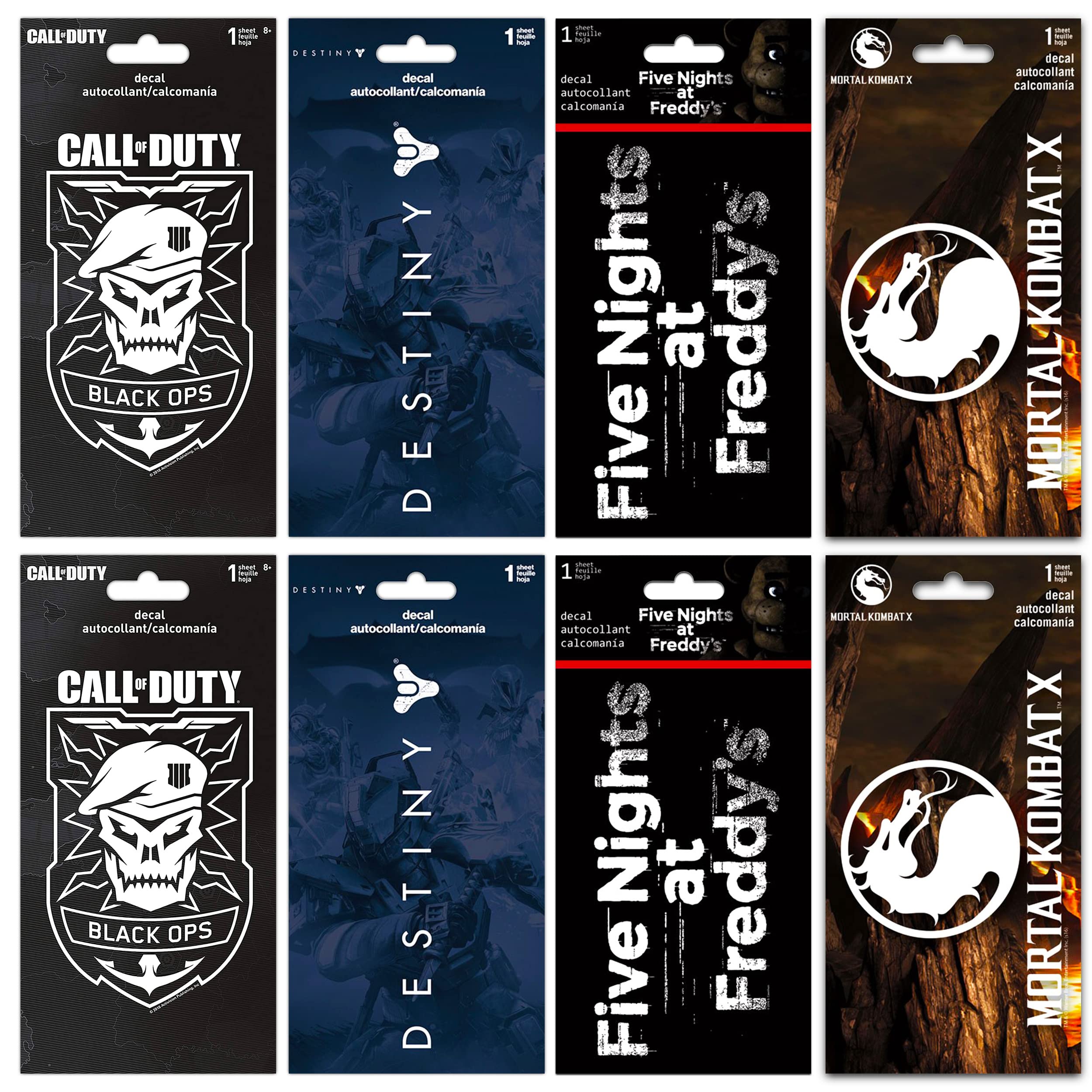 Buy Ultimate Video Game Sticker Set Premium 8 Pack Video Game Decals Featuring Call of Duty