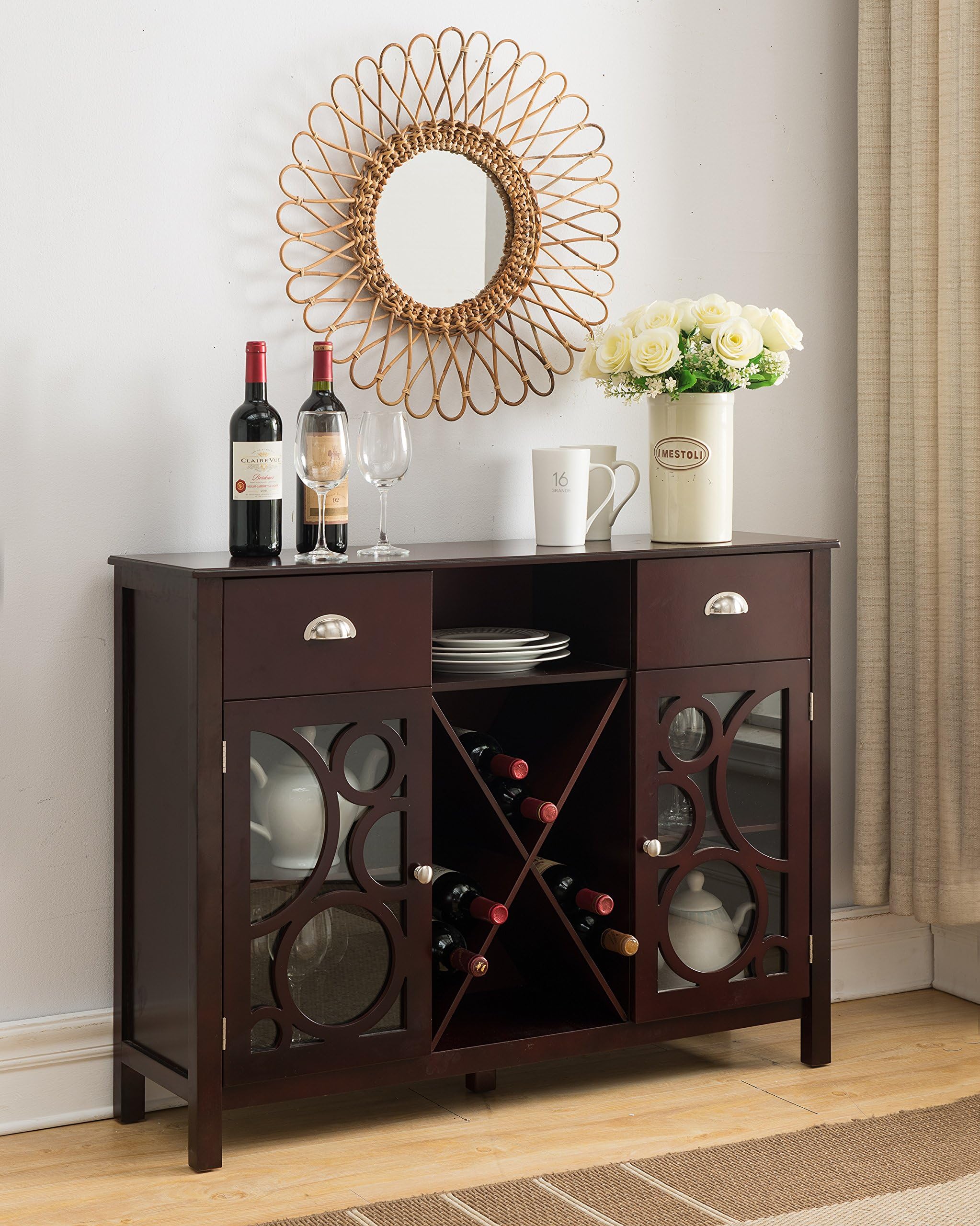 wine server cabinet