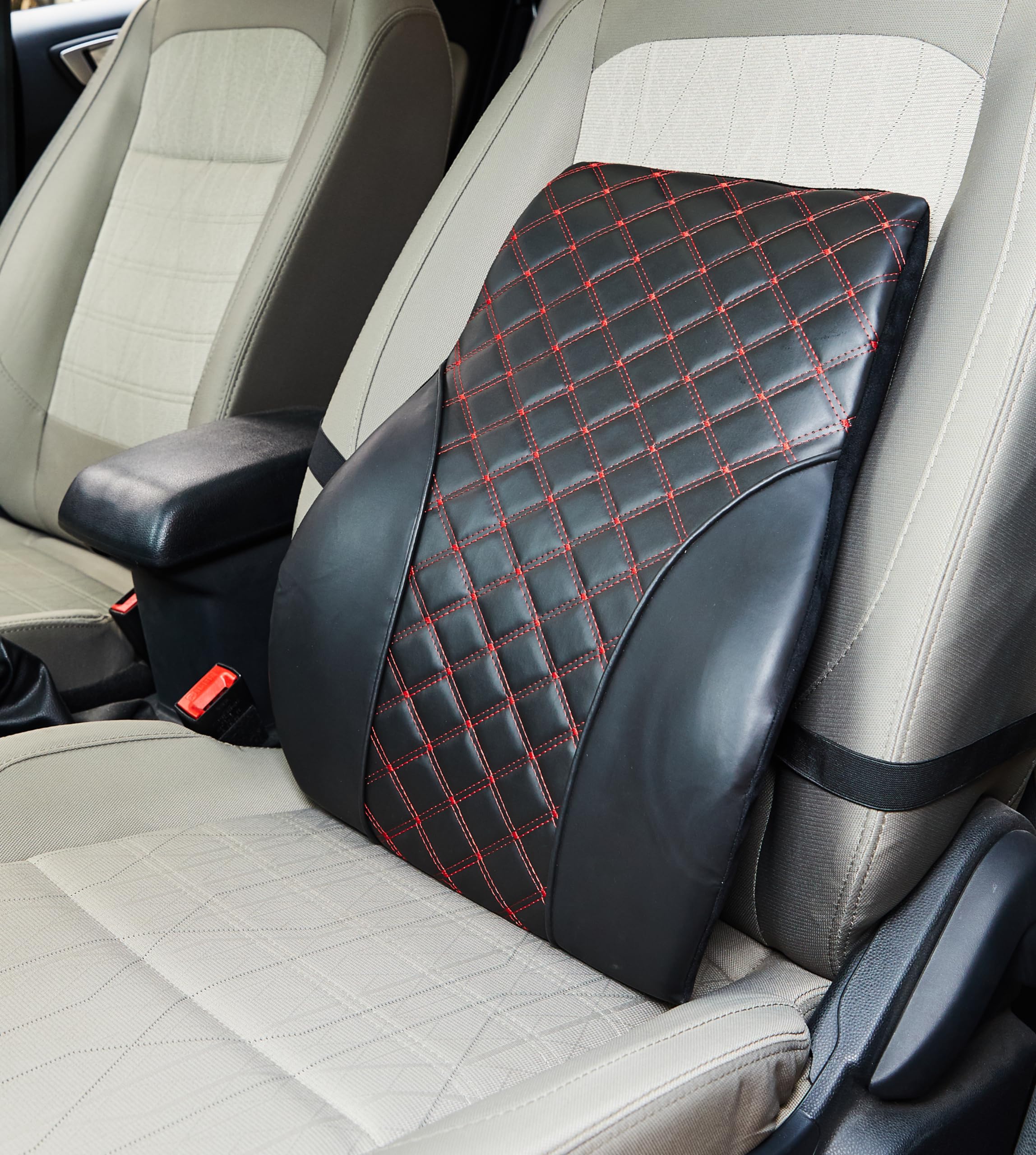 amazon basics Memory Foam Lumbar Spine Car Full Backrest Pillow|Leatherette Material|Ergonomic Design|Portable&Lightweight|Memory Foam Support|Compatible with Car,Computer&Office Chair,Black (B0D39KG1PZ) Amazon Price History, Amazon Price Tracker