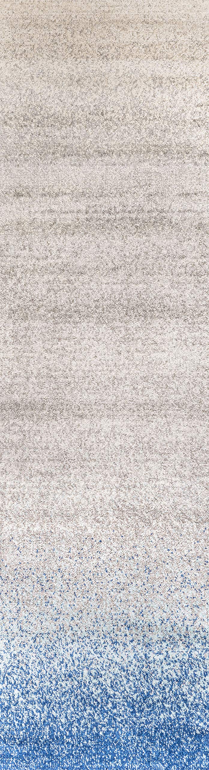 JONATHAN Y CTP111B-28 Shore Modern Gradient Indoor Area-Rug Bohemian Easy-Cleaning High Traffic Bedroom Kitchen Living Room Non Shedding, 2 X 8, Blue