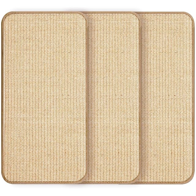 Zyluniy Juego de 3 Piezas Rascador para Gatos Sofa, 50 × 25 cm Alfombra Rascador para Gatos Tablas