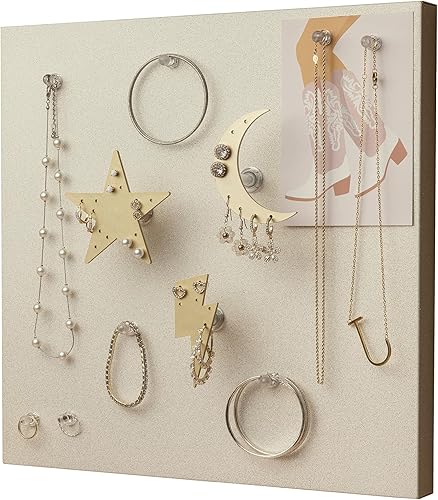 CK Organizers Organizador magnético de joyas montado en la pared Organizador de joyas colgantes Organizador de joyas Preppy Organizador de joyas