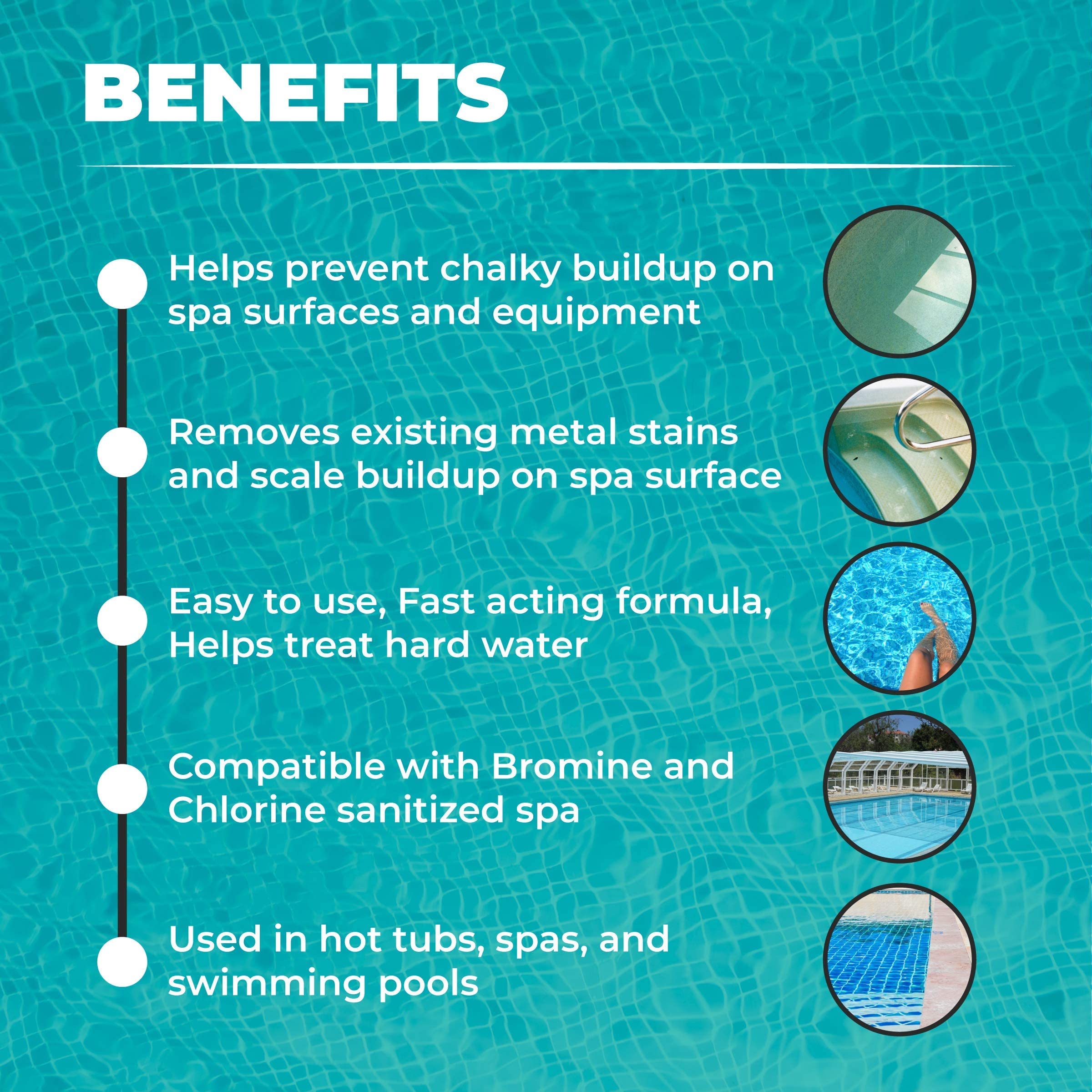 Buy Spa Stain and Scale Control for Hot Tubs, Scale Metal & Stain Control for Hot Tubs, Prevent