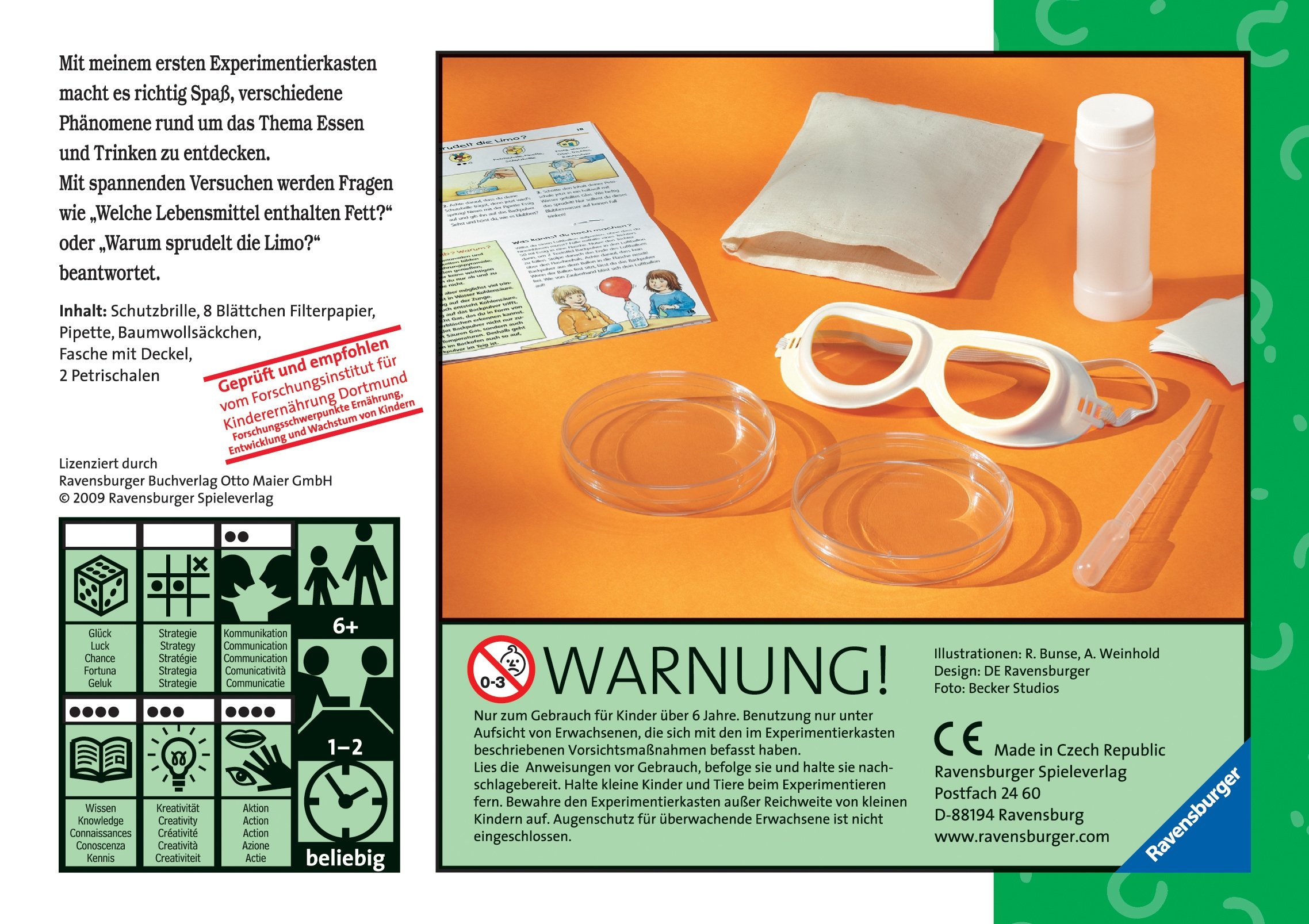 Ravensburger 187492 - Wieso? Weshalb? Warum? Meine ersten Experimente Essen und Trinken