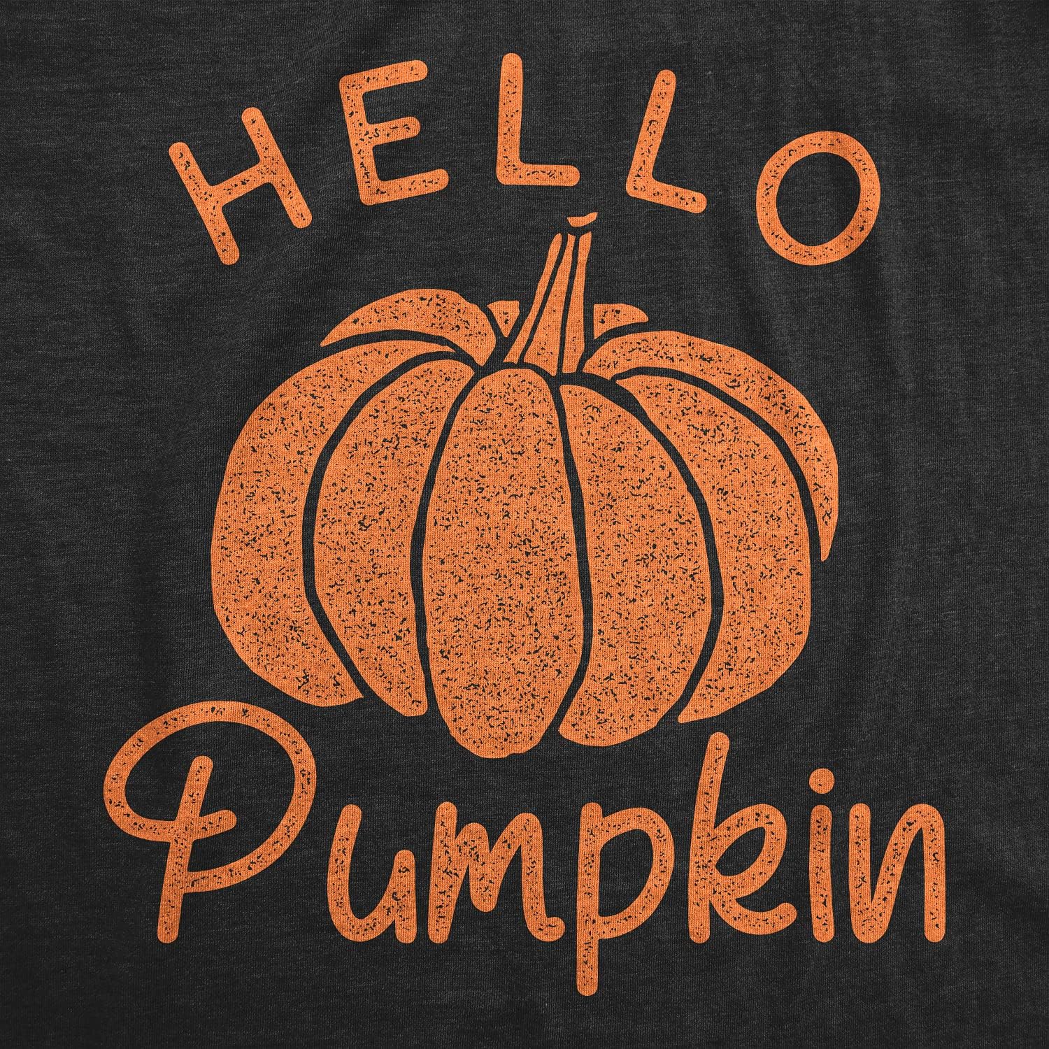 Maternity Hello Pumpkin T Shirt Funny Pregnancy Halloween Fall Autumn Lover Graphic Tee - Image 3