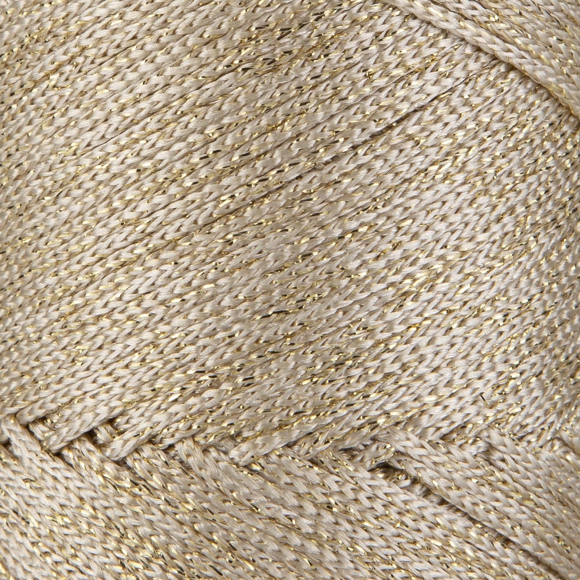 2 Pack of Sensy Premium 2mm 251 Yards Sparkle Polyester Rope 90% Polypropylene 10% Polyester Cord Macrame Cord 2mm Crochet Bag Cord Macrame Rope Crochet Thread Gift for Knitter (Ecru Sparkle) - Image 2