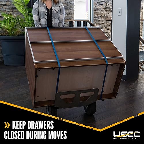 Miniatura 5 de US Cargo Control Large Rubber Moving Bands - 36 Inch Unstretched - 72 Inch Fully Stretched - Blue Moving Rubber Bands for Moving Supplies - Includes