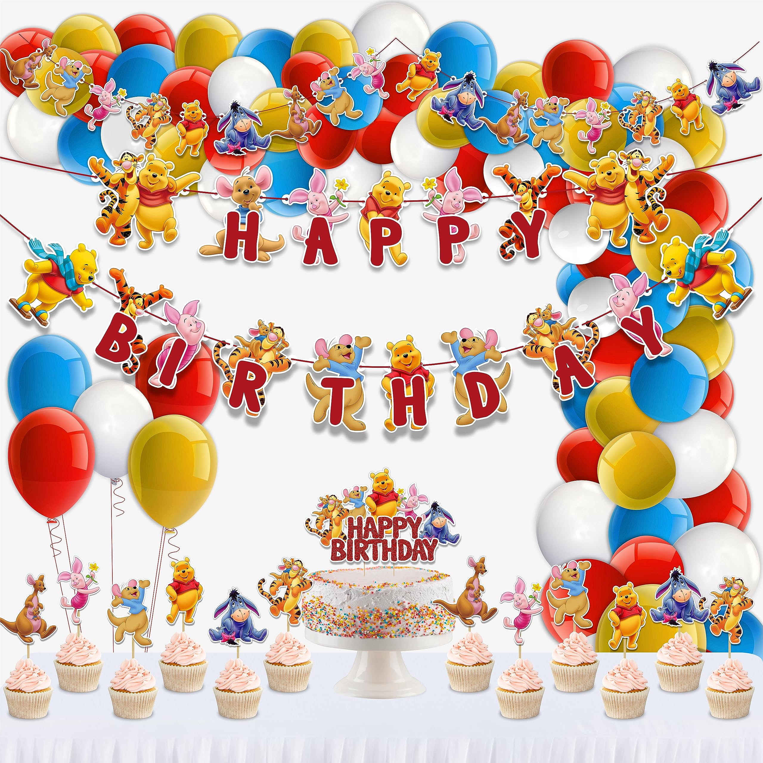 Seyal® Winie The Pooh Theme Birthday Party Supplies