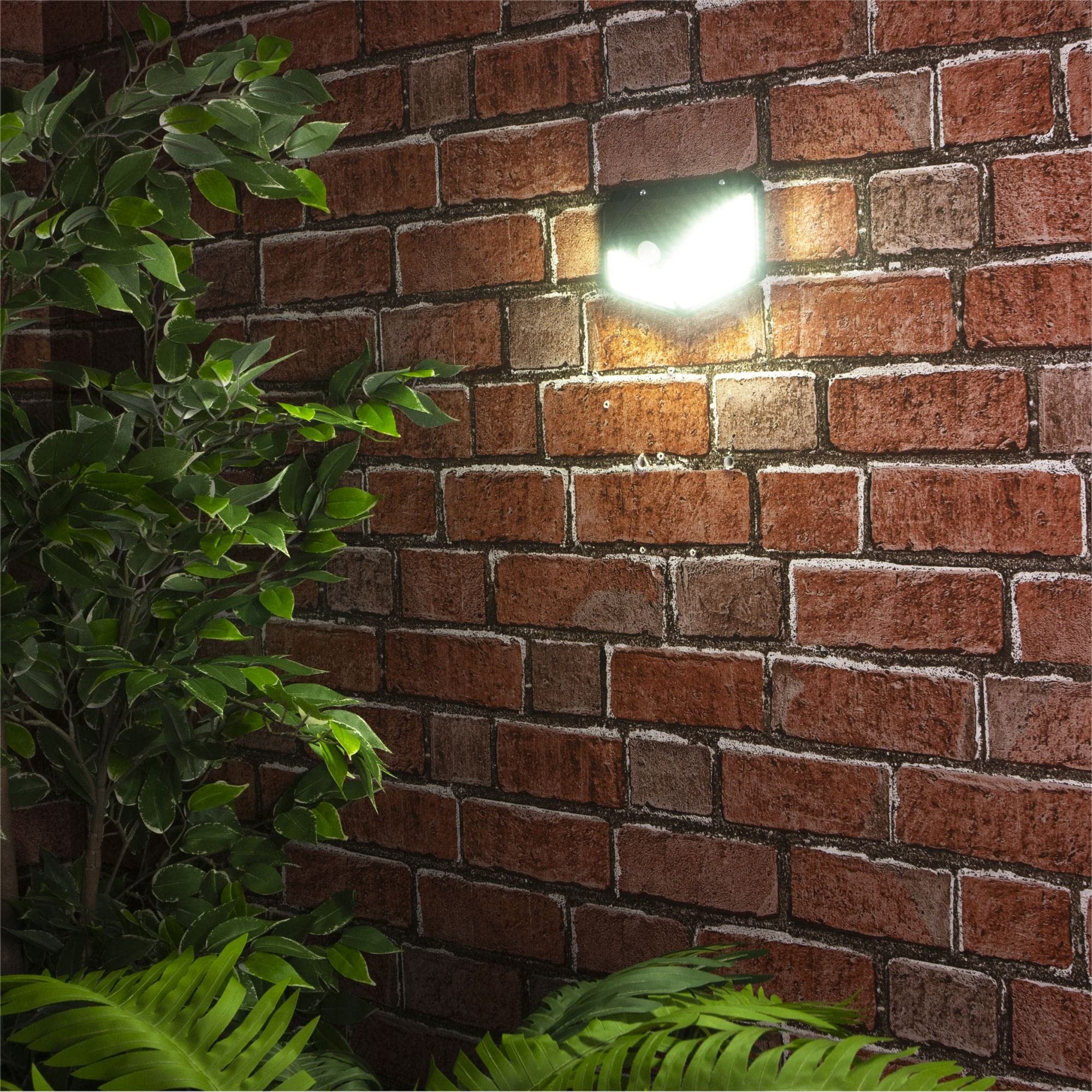 Solar Powered Motion Sensor Wall Security Light 100 LED's