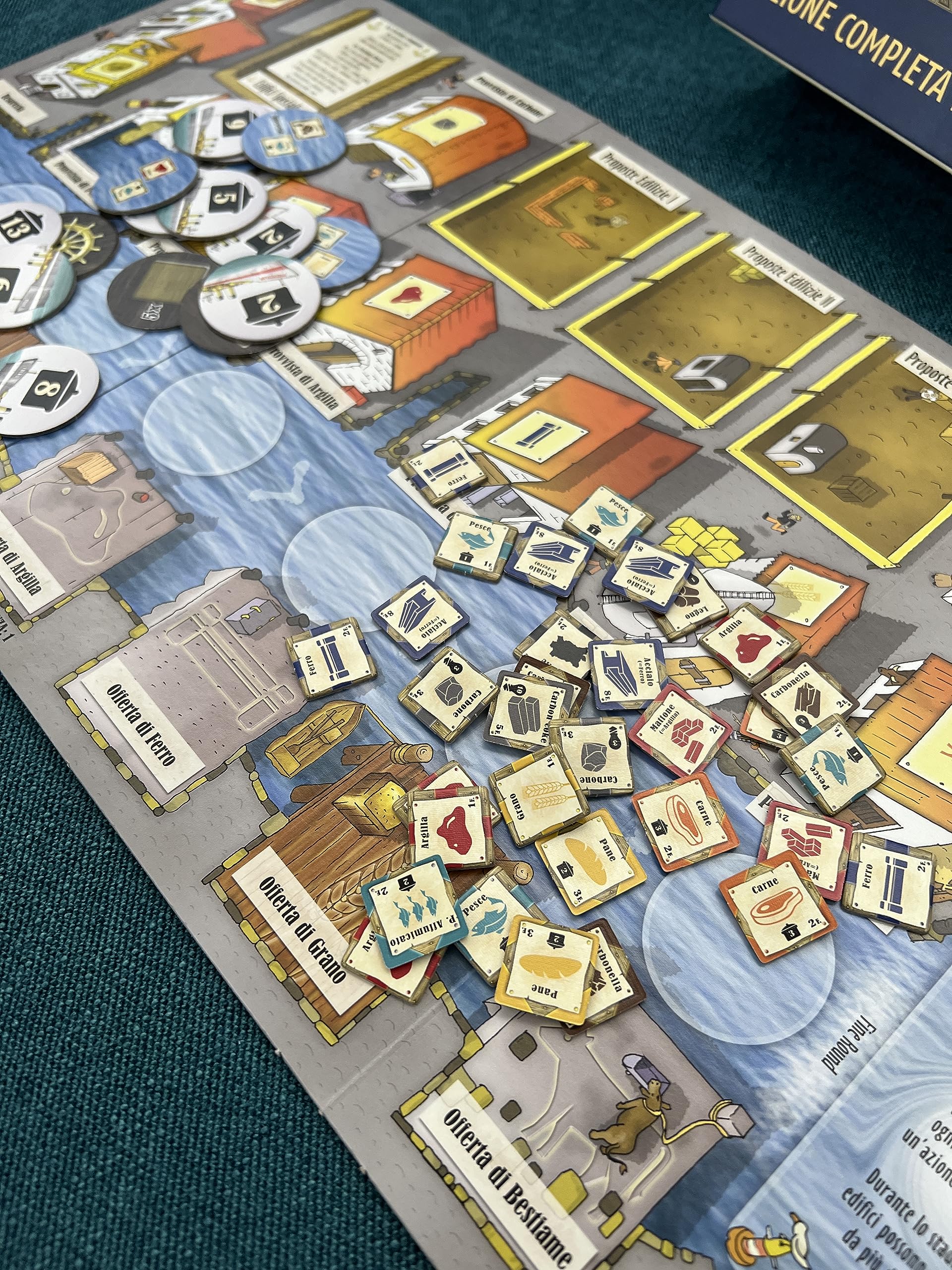 Asmodee - Le Havre, Gioco da Tavolo, 1-5 Giocatori, 12+ Anni, Edizione in Italiano