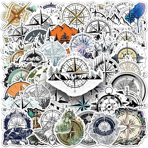 Miniatura 6 de 50 calcomanías de brújula (brújula)