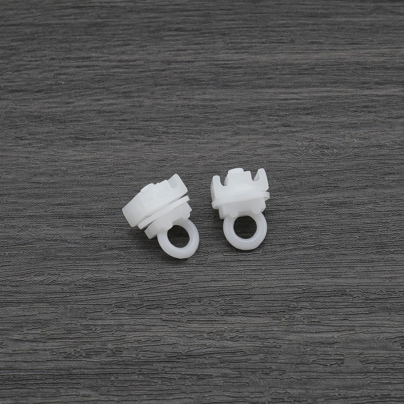 Lot 20 Patins / Crochets Plastique Blanc Pour Rail Rideau – Diamètre 3 Mm – Glisse Facile Et Silencieuse