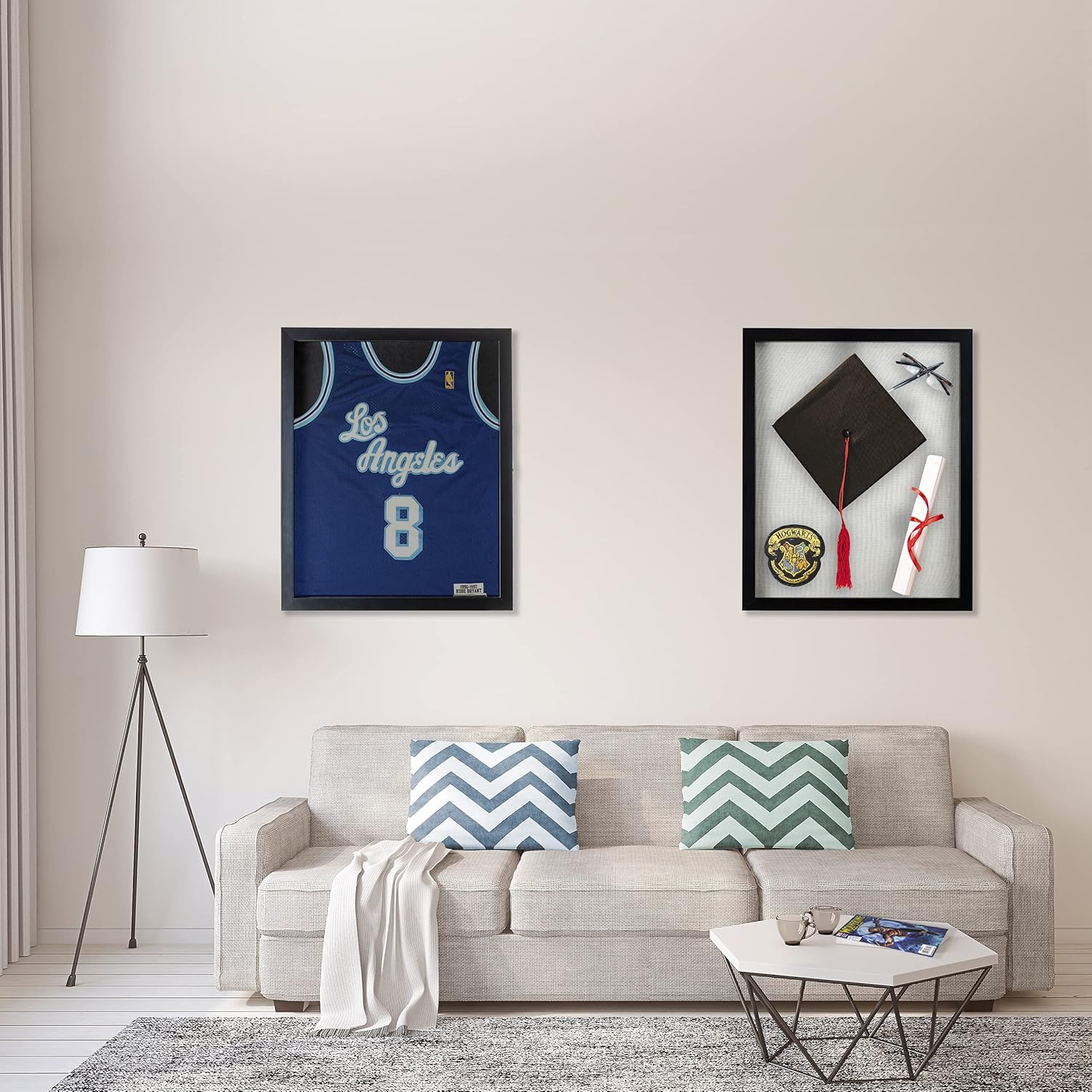 Shadow Box Display Frame with 2 Backgrounds and UV Protection, Multiple Sizes (16x20)