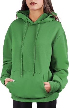 Oversized Pullover Hoodie for Women Soft Fleece Cotton Blend, Cozy Everyday Sweatshirt