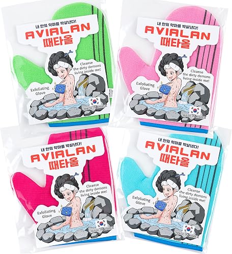Exfoliating Glove Korean Skin Care Body wash loofah face Lip Body Scrub Dry Brus
