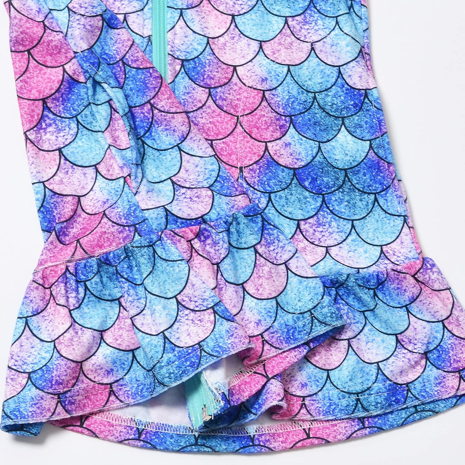 CHILDRENSTAR Girls Swim Coverups Terry Swimsuit Coverup Zip-Up Beach Flutter Sleeve Robe - Image 6