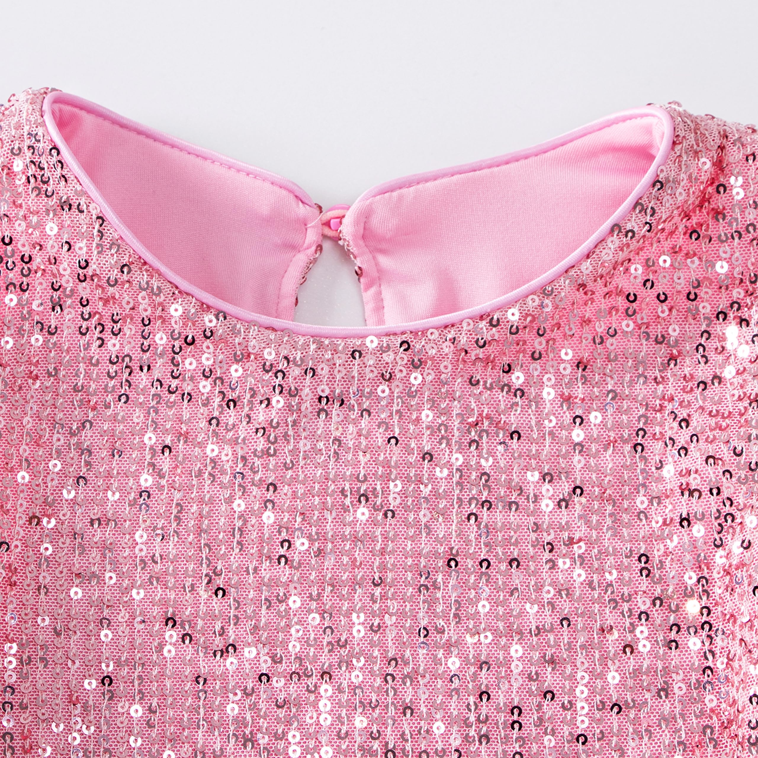 Miipat Vestido Niña Bebé de Terciopelo Lentejuelas Manga Corta Vestidos Niñas Pequeñas Elegantes Invierno Otoño Ropa Princesa para Fiestas Cumpleaños y Bodas