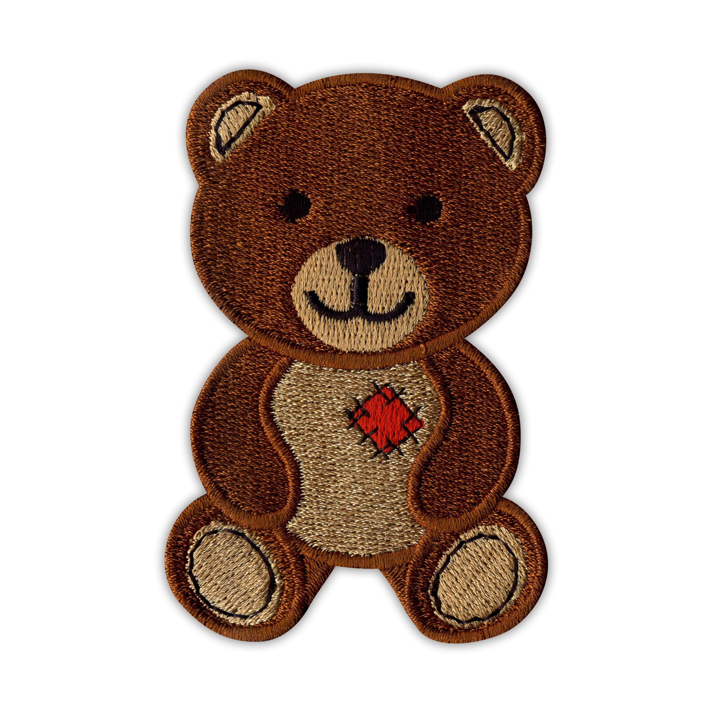 Toppa ricamata ferro o cucitura: Orso bruno Canada Wildlife | Preserva il Pianeta | Applicazione per cucire/stirare | Ridere orso Bambini | 70x70mm