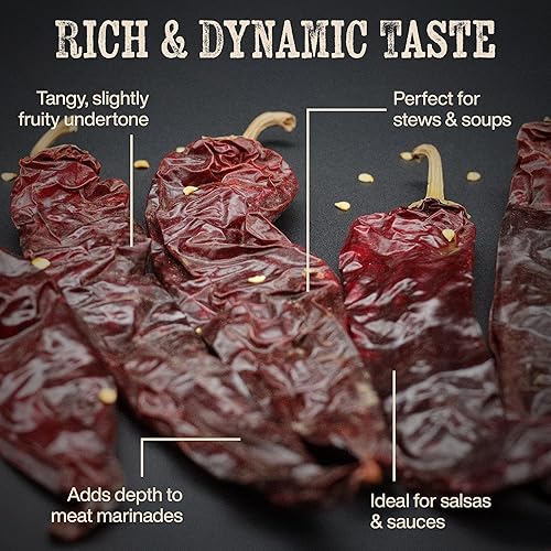 Miniatura 3 de El Venado Guajillo Chile Pods 3oz (seco)  Chile natural y premium suave a medio oído  Lo mejor para recetas mexicanas como molé, tamales, salsa