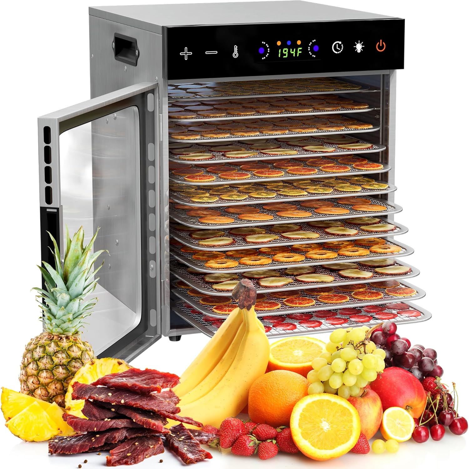 VALONDINO Food Dehydrator for Jerky, 12 Trays Food