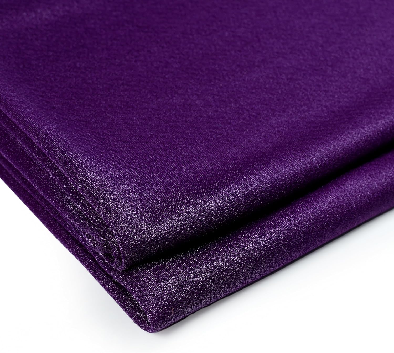 MDS Pack of 10 Wedding 12 x 108 inches Chiffon Table Runner for Wedding, Decorations for Birthday Parties, Banquets, Graduations, Engagements, Runners fit Rectangle, Round Table - Purple
