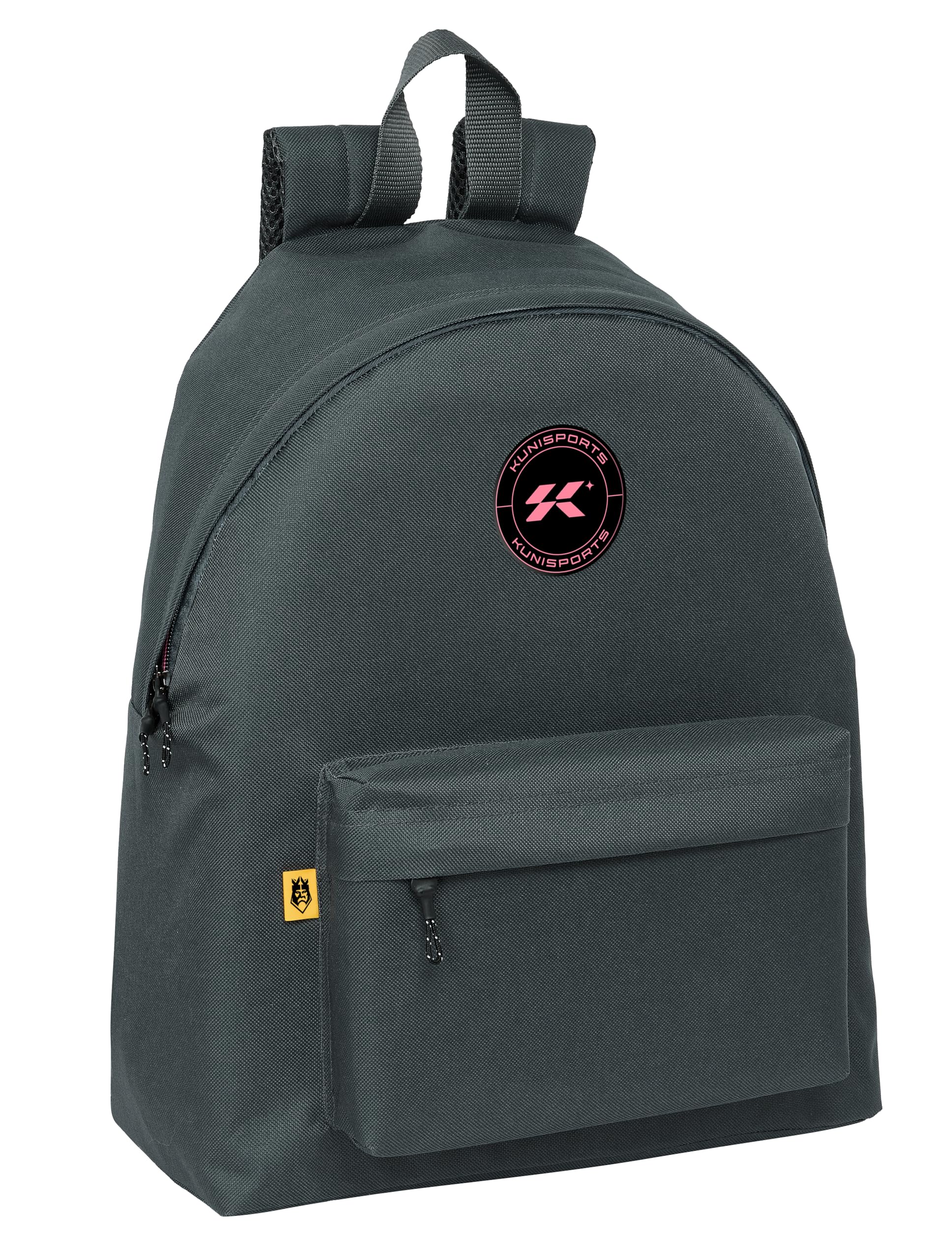 safta KINGS LEAGUE KUNISPORT Daypack for Children, Quality and Maximum Strength, Comfortable and Versatile, 33 x 15 x 42 cm, Grey, Estándar, Casual, gray, Estándar, Casual